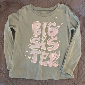 Carter’s Long Sleeved Big Sister Shirt
